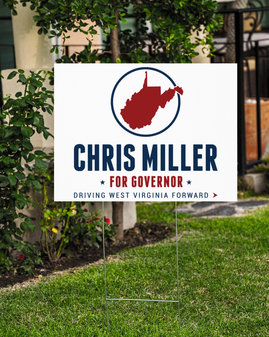 Chris Miller For Governor Yard Sign